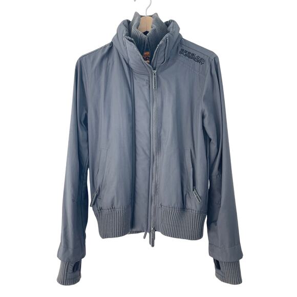 Superdry Windcheater Men’s Jacket Gray Japan Style Triple Zip Windproof Size M - Picture 1 of 9